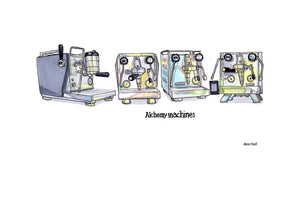 Alchemy Machines artwork on its own, unframed