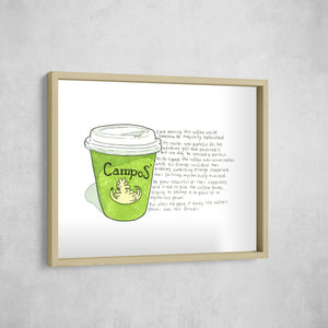 The Magically Replenished Coffee, Gallery Border style, large format