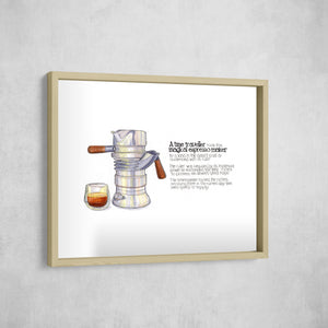 The Magical Espresso Maker, Gallery Border style, large format