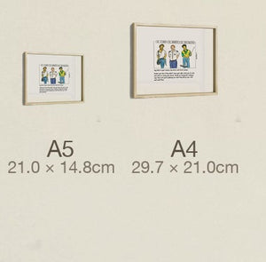 The Cleaner, The Bus Driver & The Street Sweeper, both sizes, true relative scale
