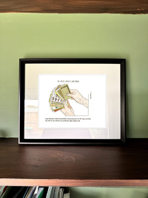 The Coffee Loyalty Card Mogul in a real frame, on the wall