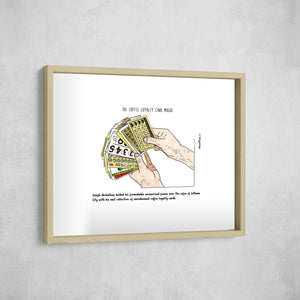 The Coffee Loyalty Card Mogul, Gallery Border style, large format