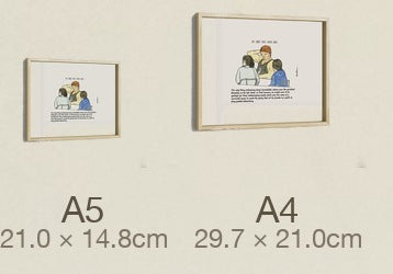 The Curse That Saved Greg, both sizes, true relative scale