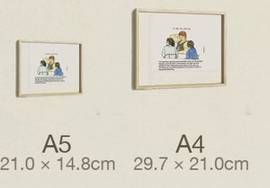 The Curse That Saved Greg, both sizes, true relative scale