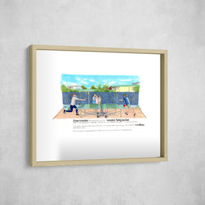 The Flying Machine in Disguise, Gallery Border style, large format