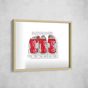 The Golden Ticket Cola, Gallery Border style, large format