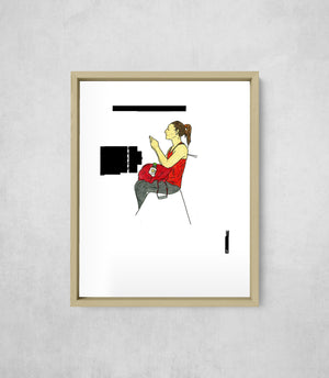 Kailee and the Treadmill, Full Print style, large format