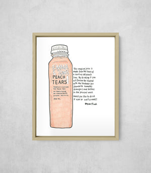 The Magical Peach Tears, Full Print style, large format
