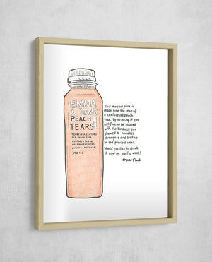 The Magical Peach Tears, Gallery Border style, large format