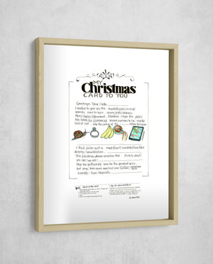 My Christmas Card to You, Gallery Border style, large format