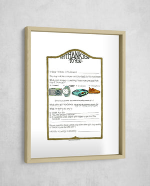 My Thank You to You, Gallery Border style, large format