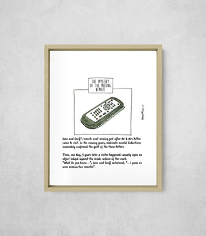 The Mystery of the Missing Remote, Full Print style, large format