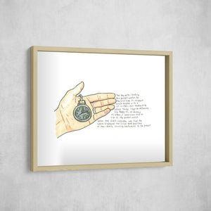 Pocket Watch, Gallery Border style, large format