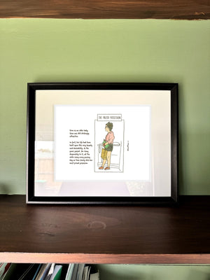 The Prized Possession in a real frame, on the wall