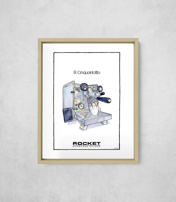 R Cinquantotto, framed, front on