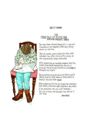 The (True) Tale of a Little Girl and Your Favourite Things artwork on its own, unframed