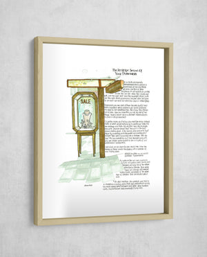 The Strange Secret Of Your Possessions, Gallery Border style, large format