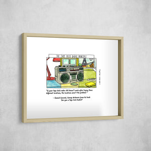 The Tape Deck Radio Principle, Gallery Border style, large format
