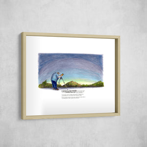The Telescope That Saw Time, Gallery Border style, large format