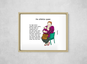 The Athletics Queen, Full Print style, large format