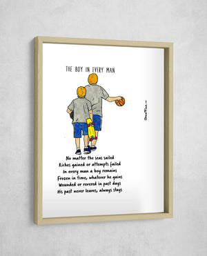 The Boy in Every Man, Gallery Border style, large format