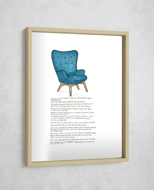 The Doorway Chair, Gallery Border style, large format