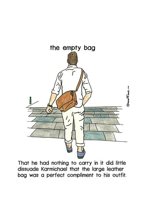 The Empty Bag artwork on its own, unframed