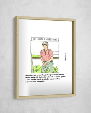 The Fashion of George Clark, Gallery Border style, large format