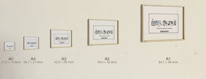 The Finest Espresso Machines, all five sizes, true relative scale