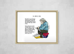 The Homeless Man, Full Print style, large format