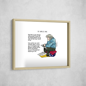 The Homeless Man, Gallery Border style, large format