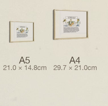 The Mysterious Case of the Three Familiar Strangers, both sizes, true relative scale