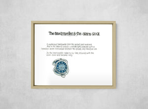 The Time Traveller & The Alarm Clock, Full Print style, large format