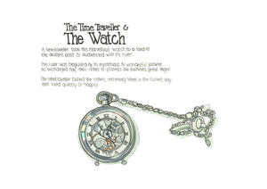 The Time Traveller & The Watch artwork on its own, unframed