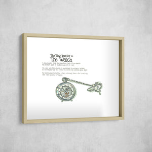 The Time Traveller & The Watch, Gallery Border style, large format