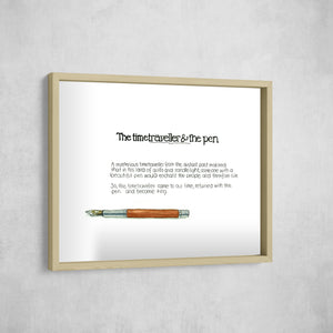 The Time Traveller & The Faber-Castell Pen, Gallery Border style, large format