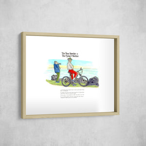 The Time Traveller & The Flying Machine, Gallery Border style, large format