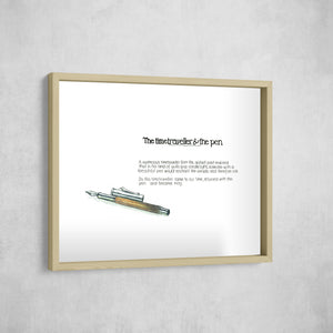 The Time Traveller & The Graf von Faber-Castell Pen, Gallery Border style, large format