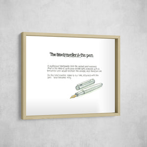 The Time Traveller & The Otto Hutt Pen, Gallery Border style, large format