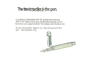 The Time Traveller & The Waldmann Commander Pen artwork on its own, unframed