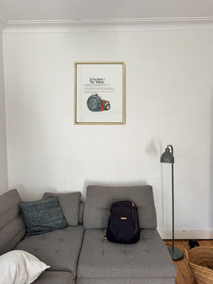 Bear Grylls Watch in a real frame, on the wall