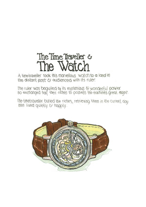 The Ingersoll Watch artwork on its own, unframed