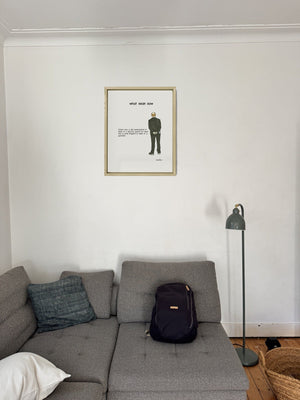 What Sean Saw in a real frame, on the wall