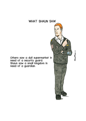What Shaun Saw artwork on its own, unframed