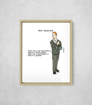 What Shaun Saw, Full Print style, large format