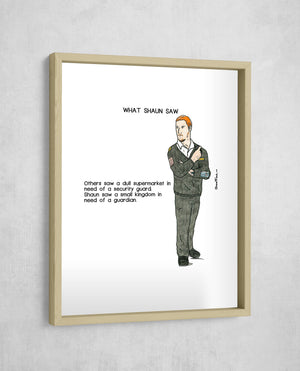 What Shaun Saw, Gallery Border style, large format
