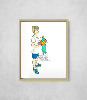 The First World Leader in Sneakers, Full Print style, large format