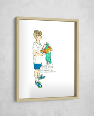 The First World Leader in Sneakers, Gallery Border style, large format