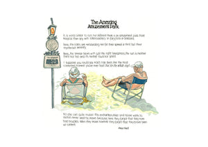 The Amazing Amusement Park artwork on its own, unframed