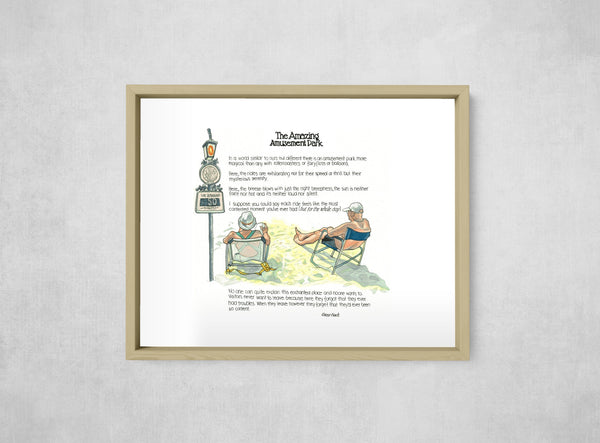 The Amazing Amusement Park, framed, front on